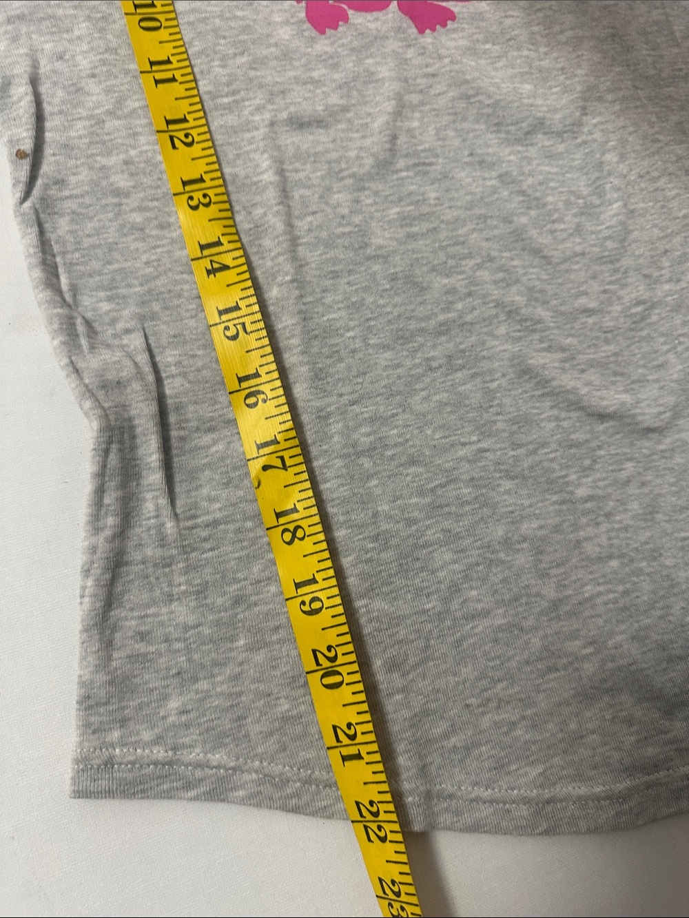 Genuine Lacoste 1990s Pink & Gray Raglan Long Sleeve Top with Pink Croc - Picture 6 of 7